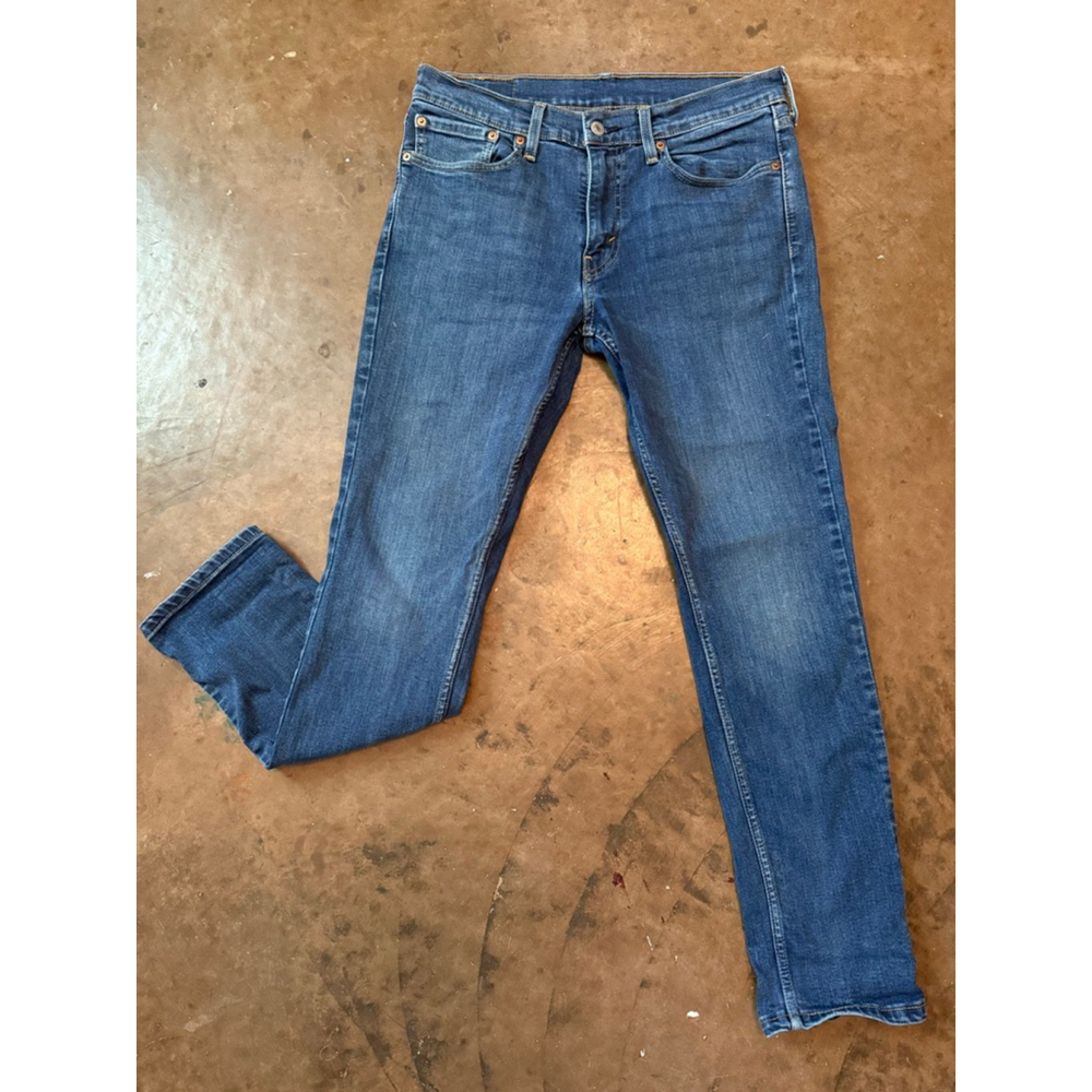 LEVI’S Dark Wash 511 32x30 Slim Fit Stretch Denim Blue Jeans